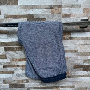 Nwt SUSINA 𝅺cropped slim linen pants with elastic waist and drawstrings Sz SP